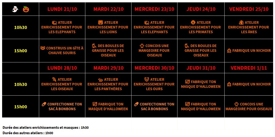 La Tanière, zoo, refuge, zoo refuge, parc animalier, Chartres, Eure et Loir, Centre Val de Loire, animations, vacances scolaires, activités enfants, gratuit, Toussaint, Halloween