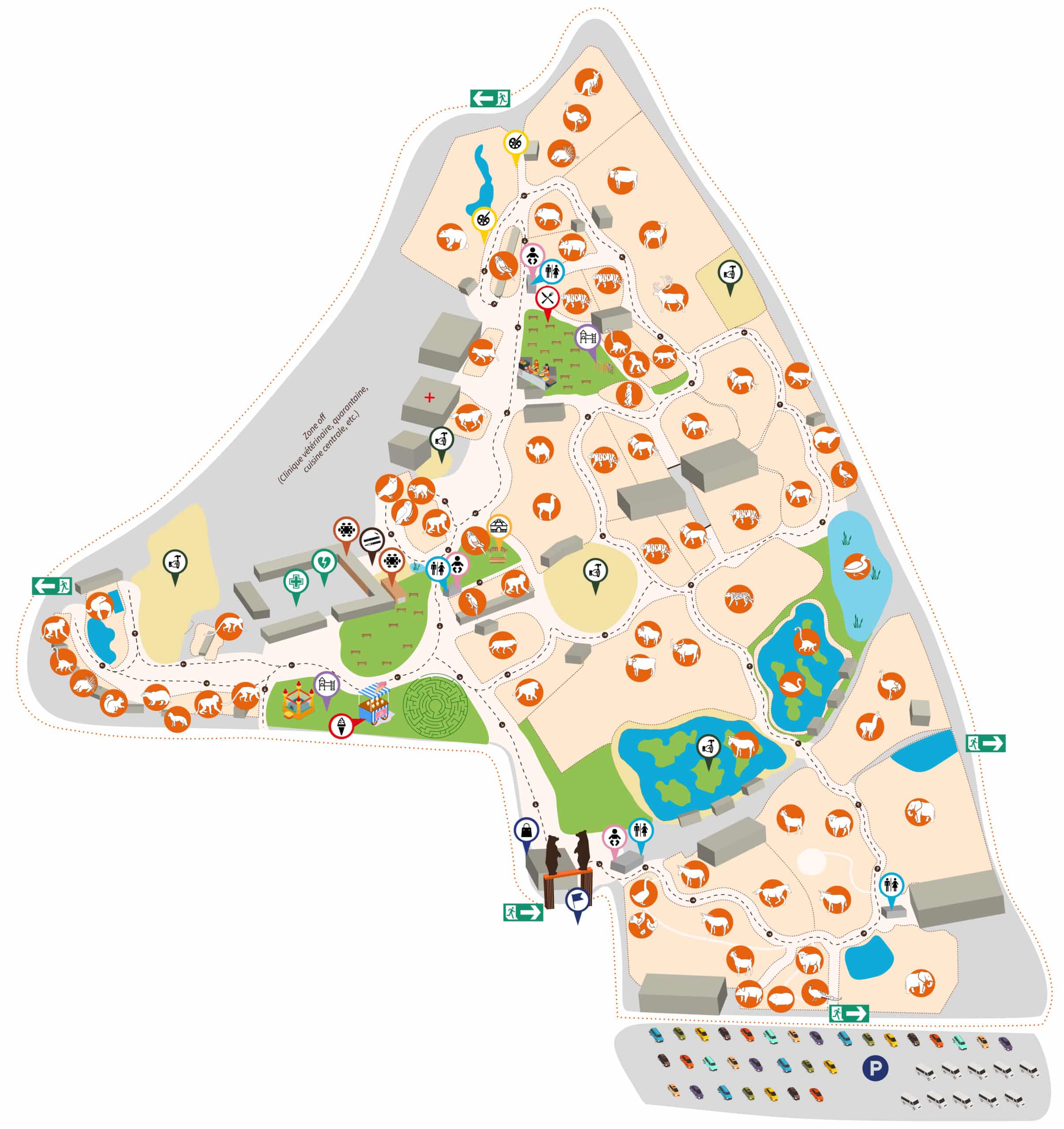 Plan de visite refuge La Tanière